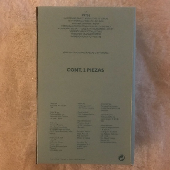 PARTYLITE WHISPERING PINES VOTIVE TREE 9.5” P9756 (Part of Set 1 of 2) - Picture 4 of 5